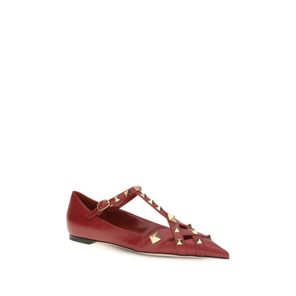 Valentino Garavani Multicolor Goatskin Studdy Ballet Flats