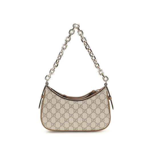 Gucci Beige Small GG Emblem Shoulder Bag
