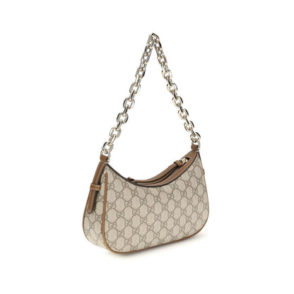 Gucci Beige Small GG Emblem Shoulder Bag