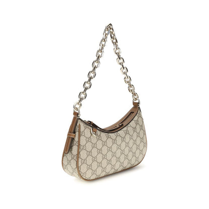 Gucci Beige Small GG Emblem Shoulder Bag