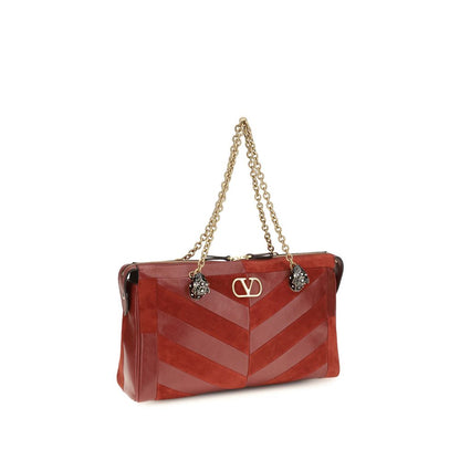 Valentino Garavani Multicolor Calf Leather Panthea Medium Shoulder Bag