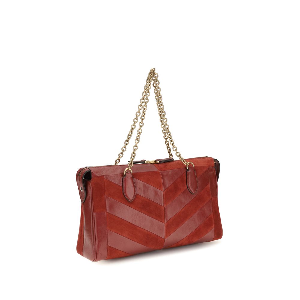 Valentino Garavani Multicolor Calf Leather Panthea Medium Shoulder Bag