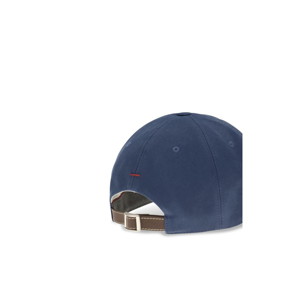 Brunello Cucinelli Blue Cotton Cap