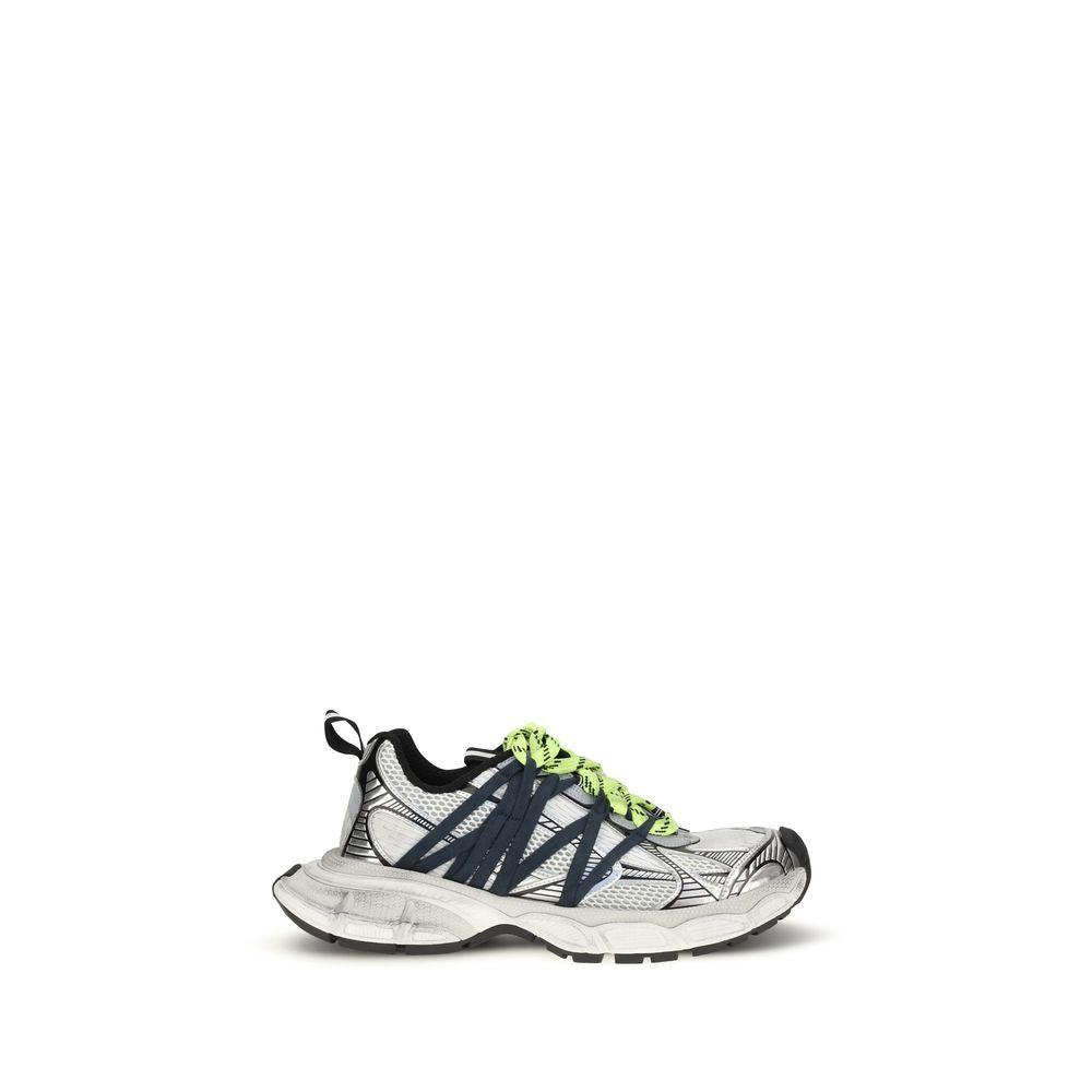 Balenciaga Gray / Neon Yellow 3XL Interlace Sneakers