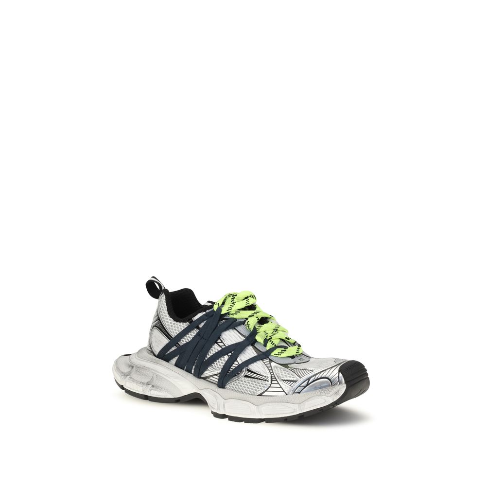 Balenciaga Gray / Neon Yellow 3XL Interlace Sneakers