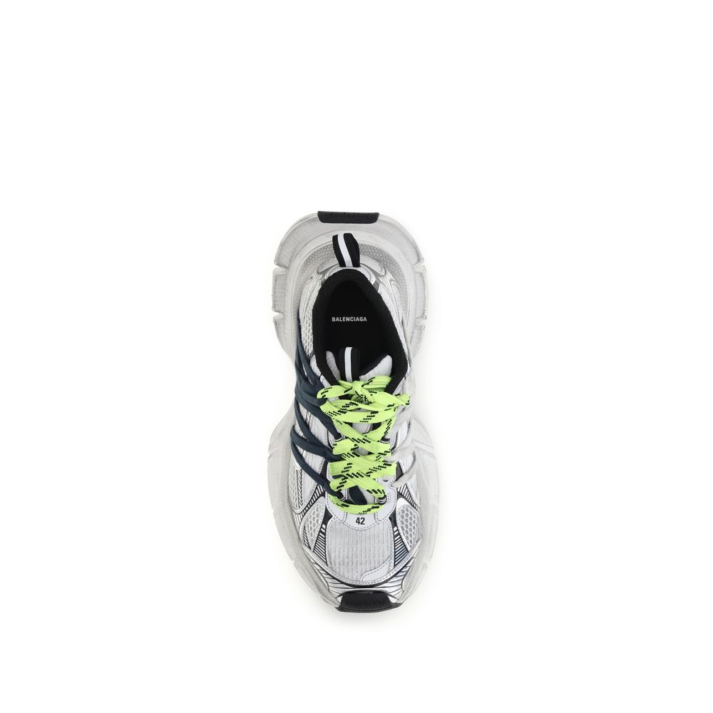 Balenciaga Gray / Neon Yellow 3XL Interlace Sneakers