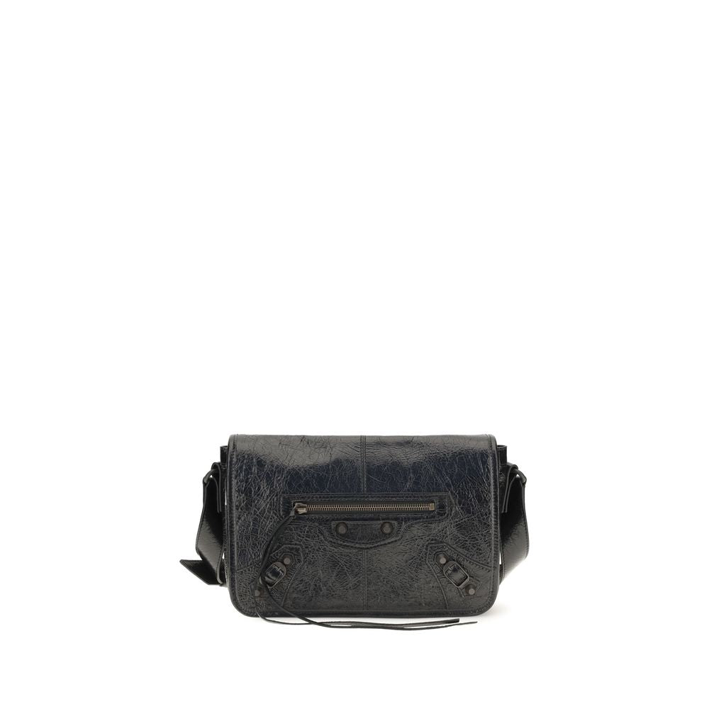 Balenciaga Black Lamb Leather Small Le City Shoulder Bag