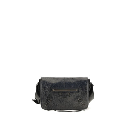 Balenciaga Black Lamb Leather Small Le City Shoulder Bag