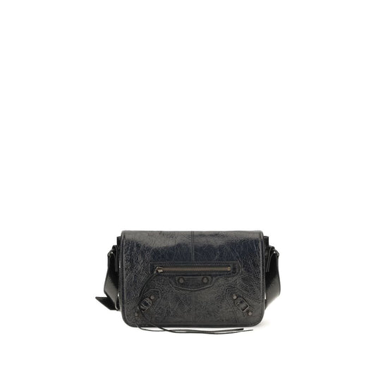 Balenciaga Black Lamb Leather Small Le City Shoulder Bag