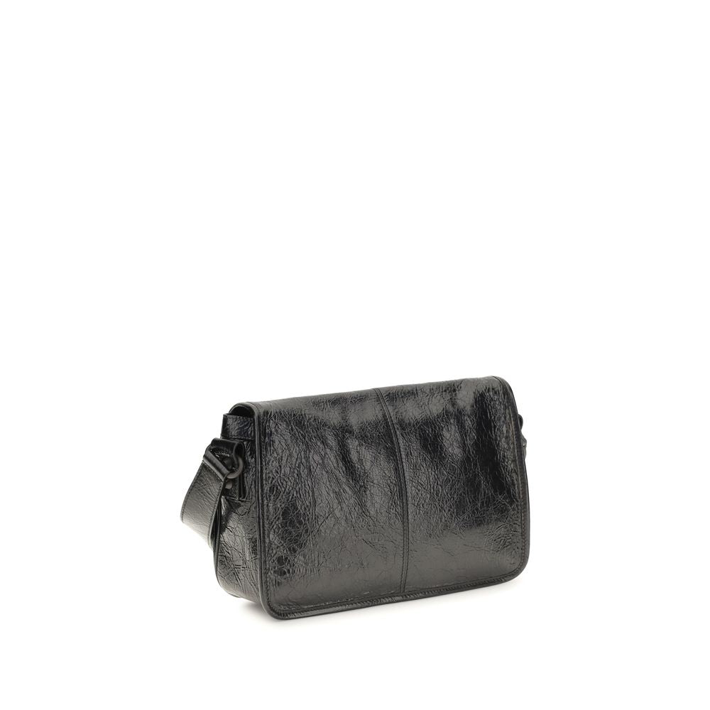 Balenciaga Black Lamb Leather Small Le City Shoulder Bag