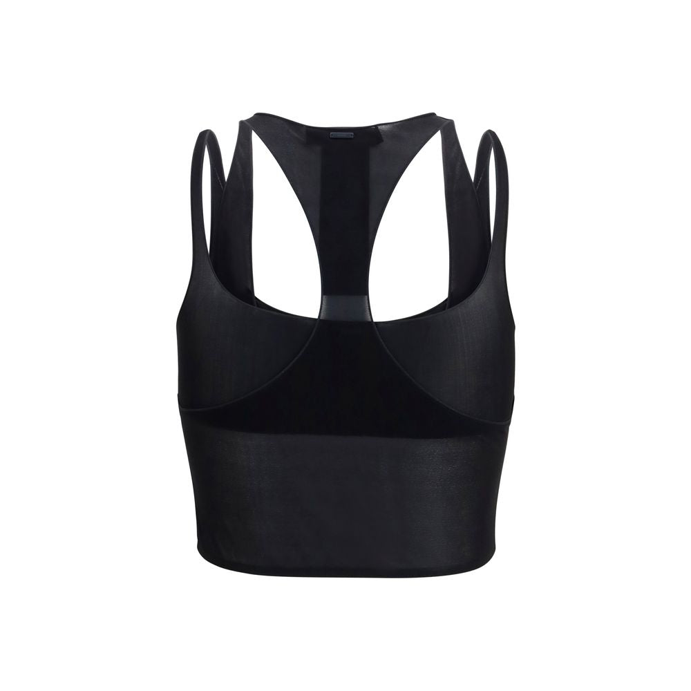 Gucci Black Light Crêpe Jersey Bralette Top