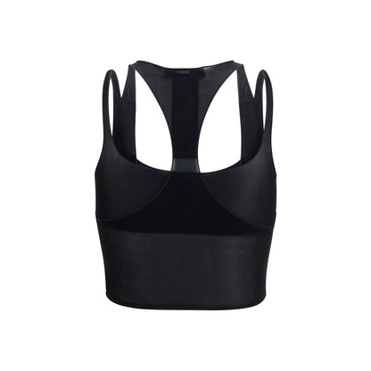 Gucci Black Light Crêpe Jersey Bralette Top