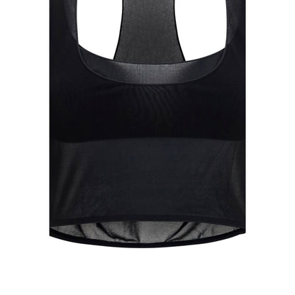 Gucci Black Light Crêpe Jersey Bralette Top