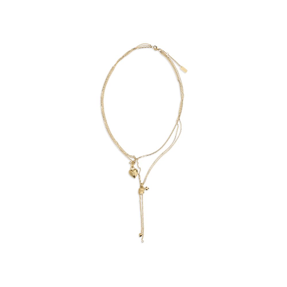 Chloé Gold Brass Paddington Mini Necklace