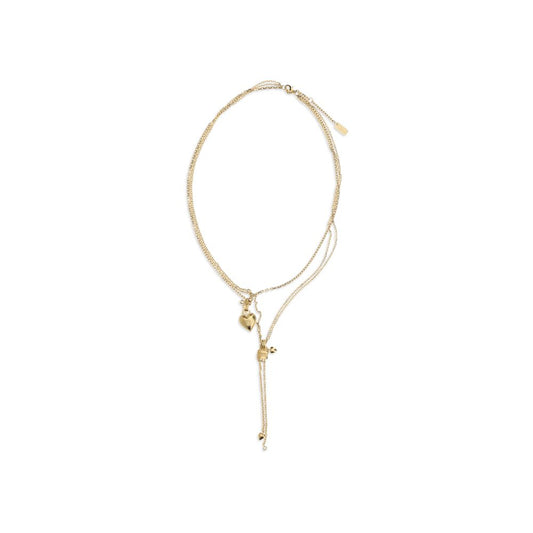 Chloé Gold Brass Paddington Mini Necklace