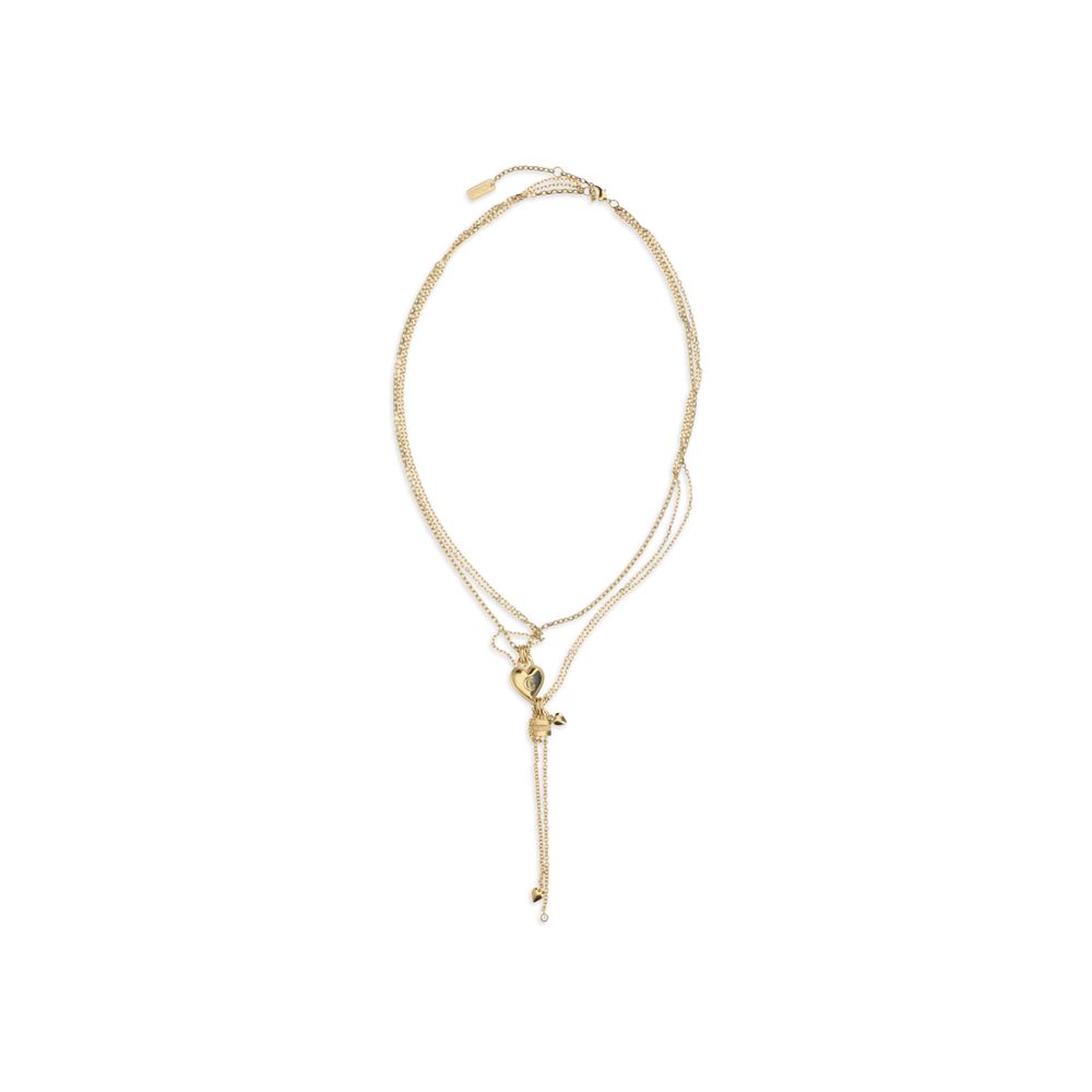 Chloé Gold Brass Paddington Mini Necklace