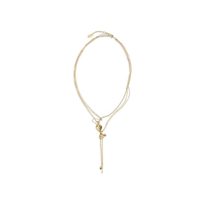 Chloé Gold Brass Paddington Mini Necklace