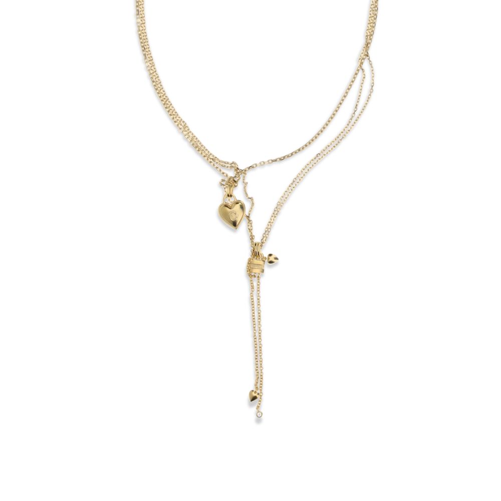 Chloé Gold Brass Paddington Mini Necklace