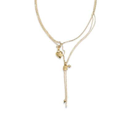 Chloé Gold Brass Paddington Mini Necklace