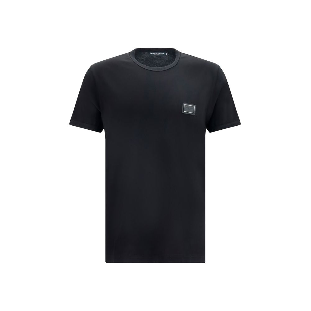 Dolce & Gabbana Black Cotton T-Shirt for Men