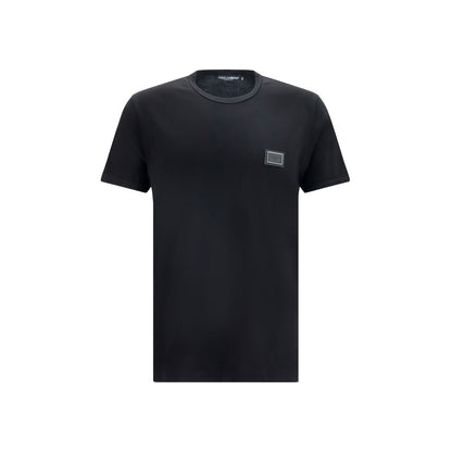 Dolce & Gabbana Black Cotton T-Shirt for Men
