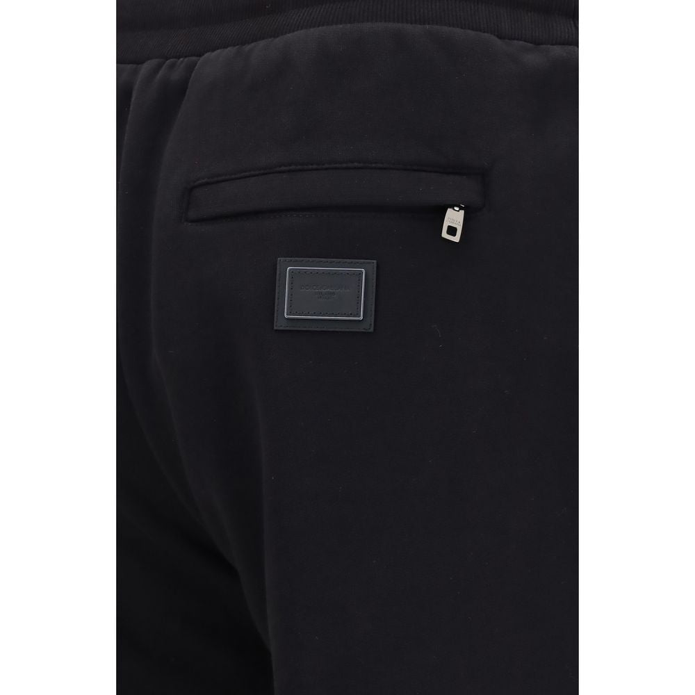 Dolce & Gabbana Black Cotton Joggers for Men