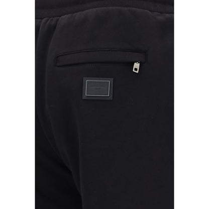 Dolce & Gabbana Black Cotton Joggers for Men
