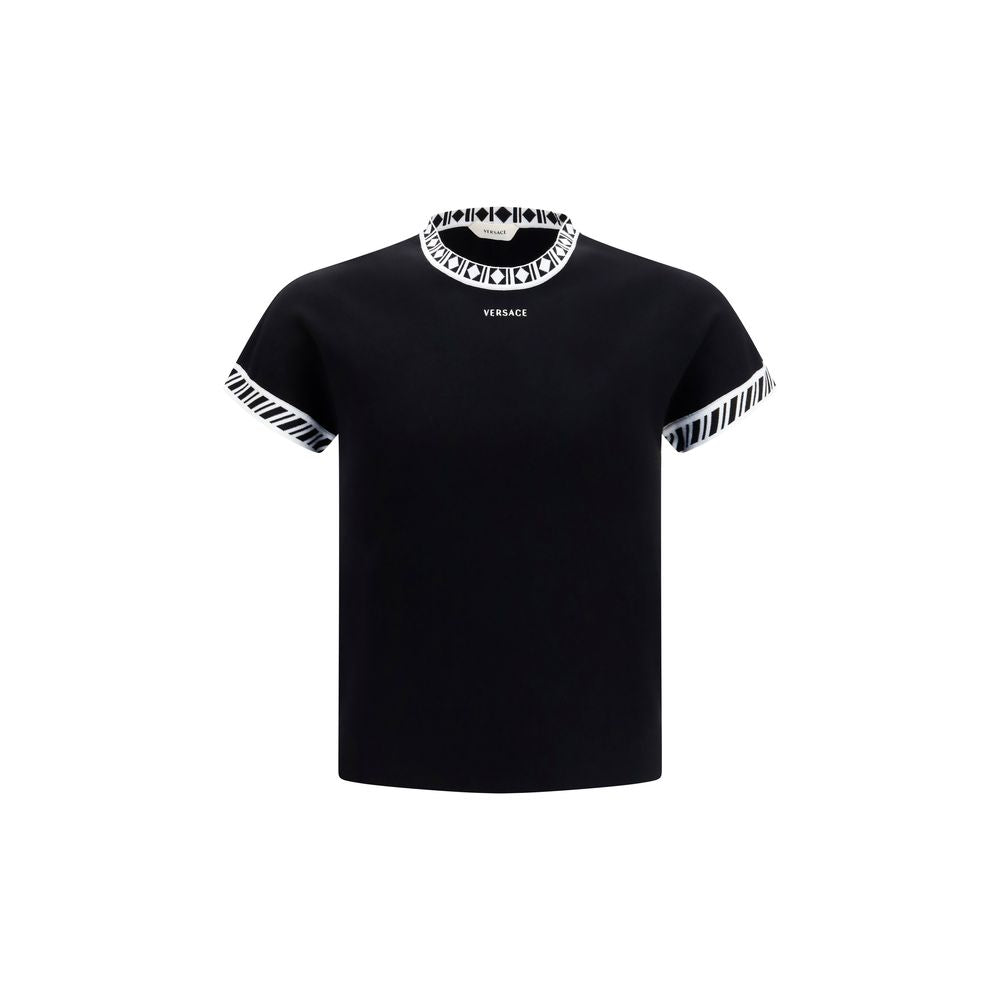 Versace Black Cotton T-Shirt IT46 | S, IT50 | L