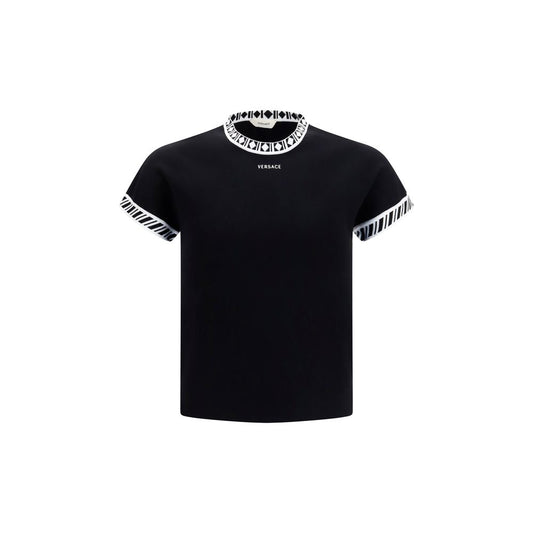 Versace Black Cotton T-Shirt IT46 | S, IT50 | L
