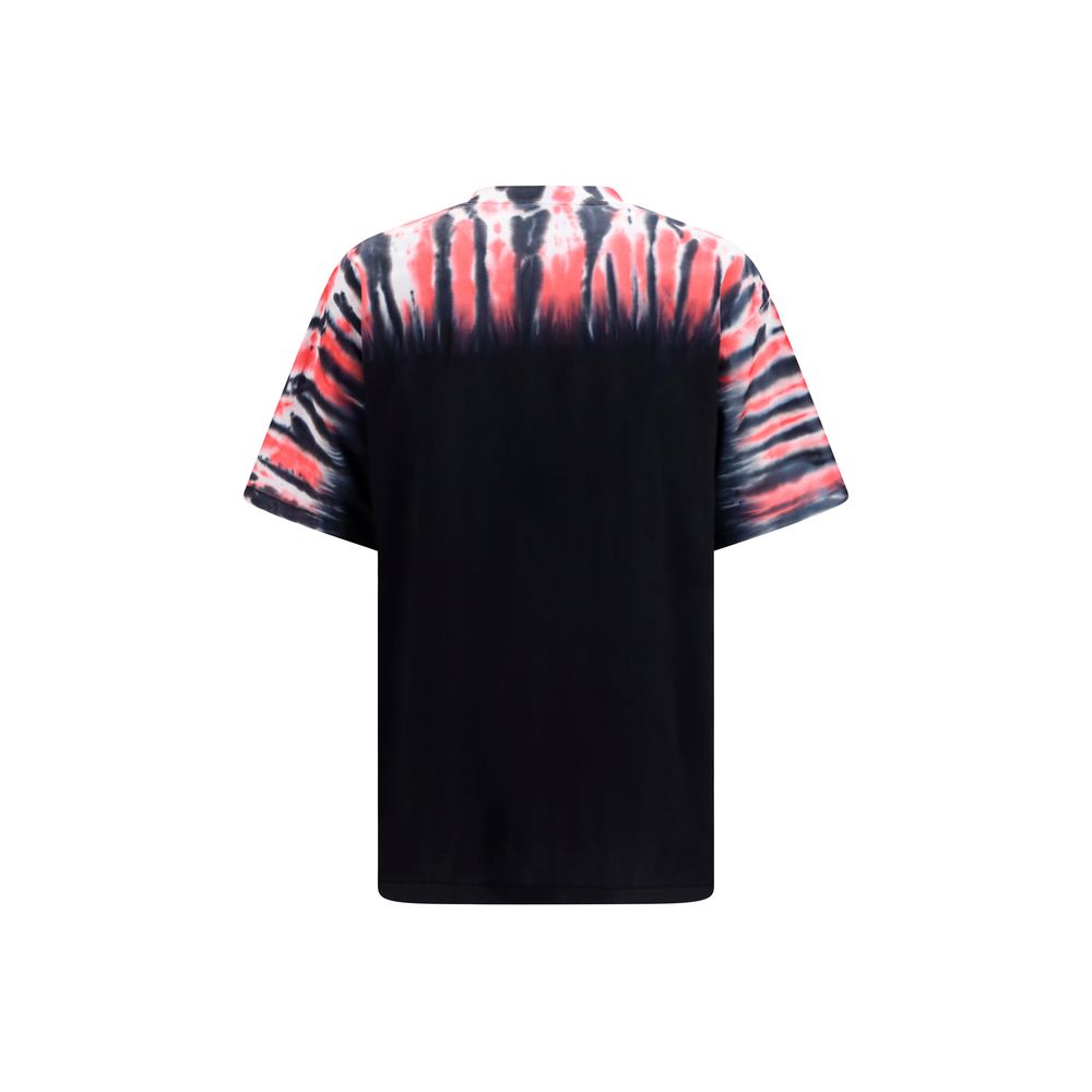Balenciaga Black Extreme Tie Dye Cotton T-Shirt