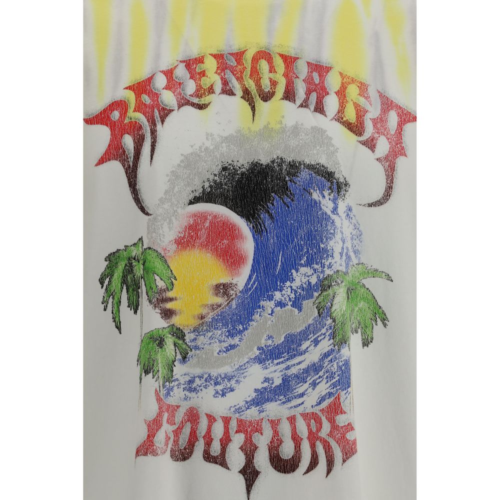 Balenciaga Extreme Tie Dye Cotton T-Shirt - Medium Fit