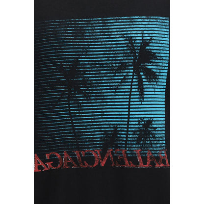 Balenciaga Black Printed Cotton Sweatshirt