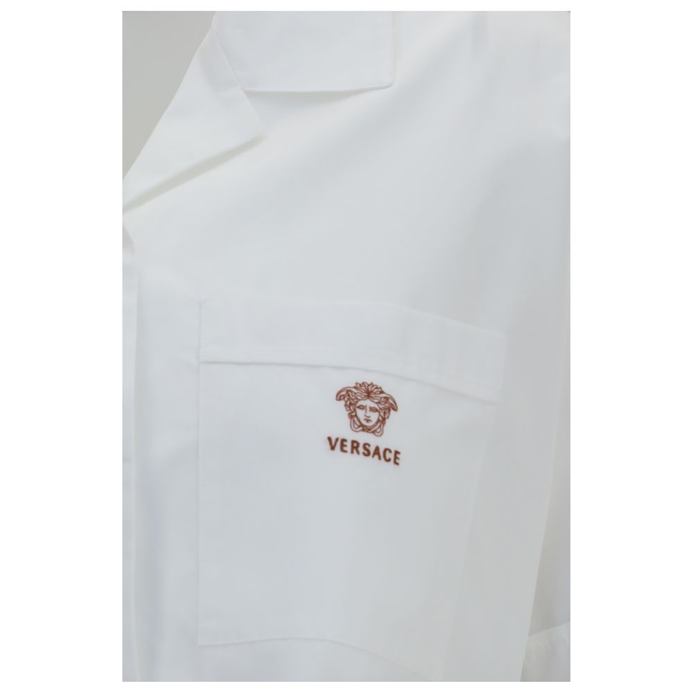 Versace White Cotton Dress Shirt IT40 | M