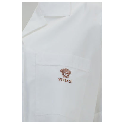 Versace White Cotton Dress Shirt IT40 | M