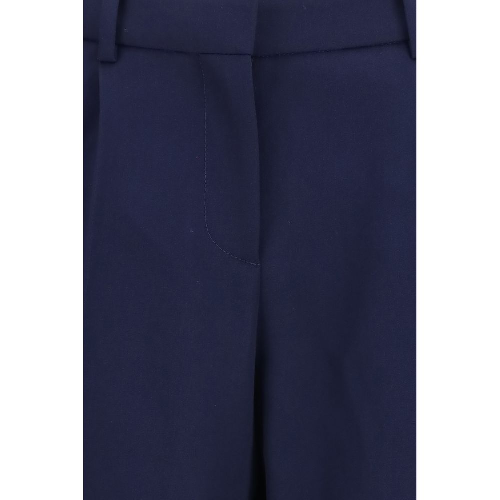 Balenciaga Blue Wool Slim Tailored Pants