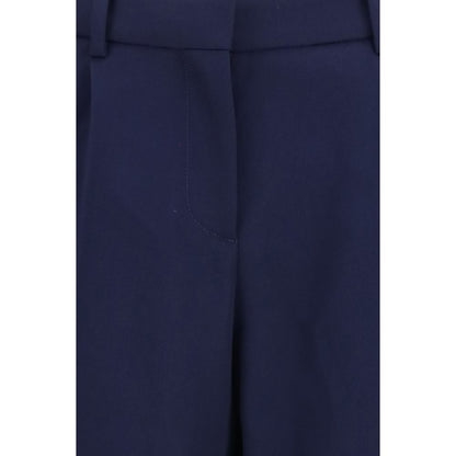 Balenciaga Blue Wool Slim Tailored Pants