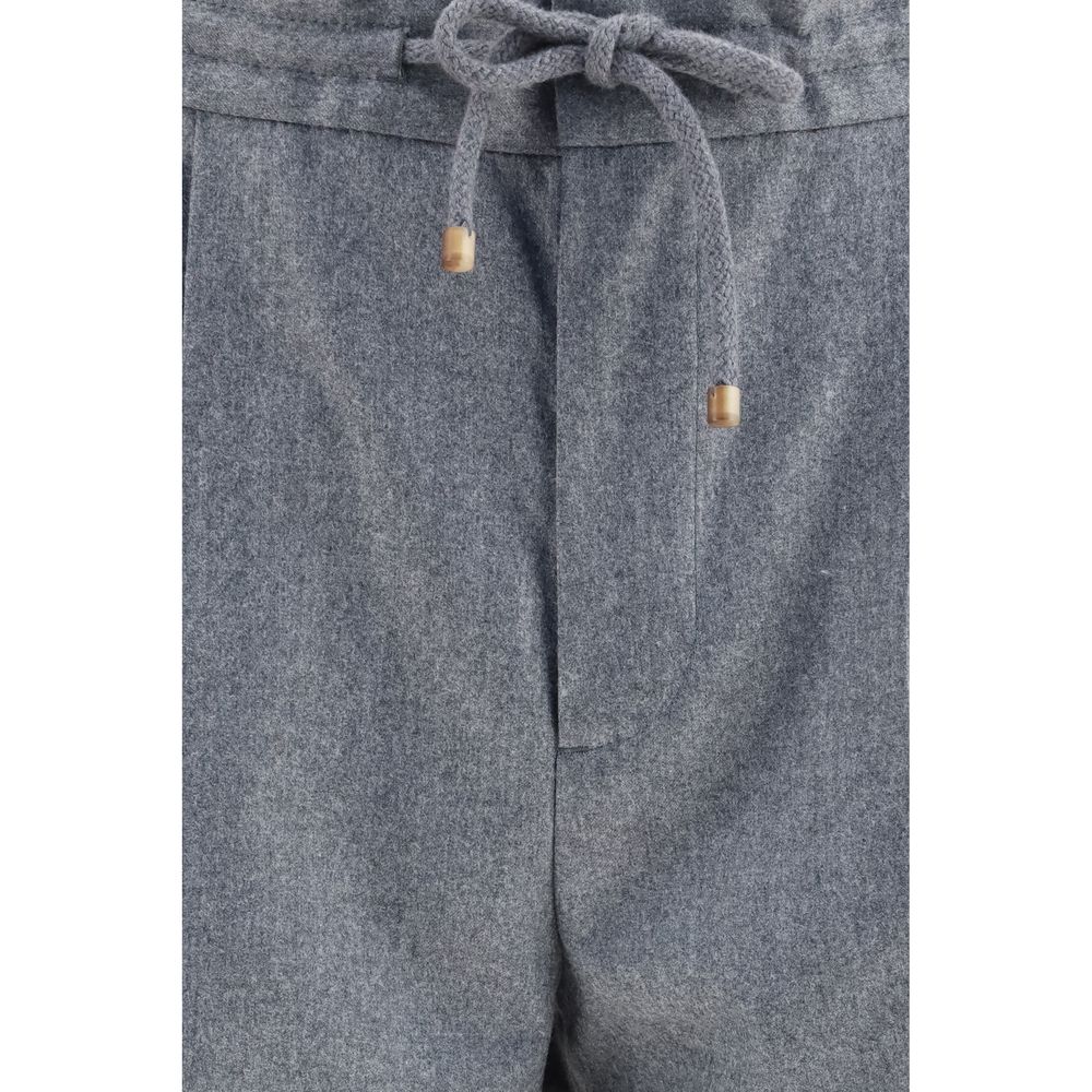 Brunello Cucinelli Gray Wool Pants