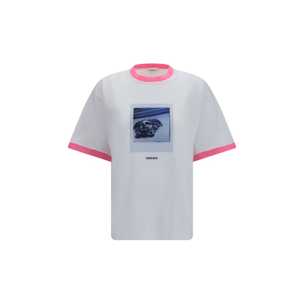 Versace White Cotton T-Shirt for Women