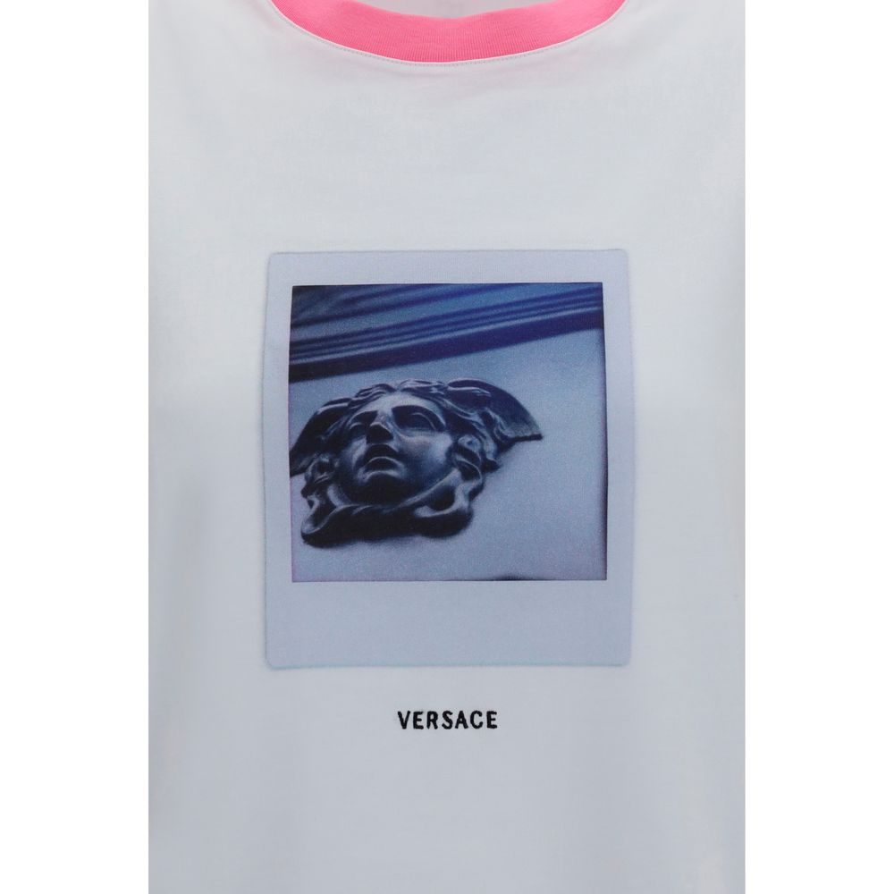Versace White Cotton T-Shirt for Women