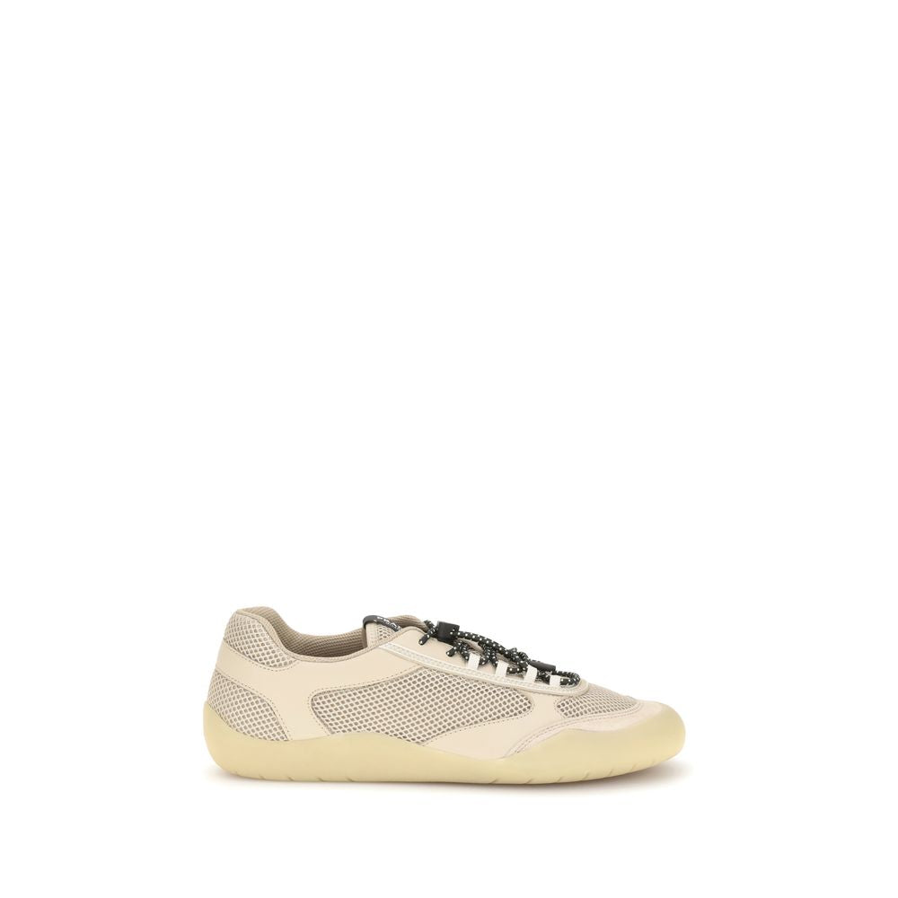 Prada Speedrock Sneakers in Beige Polyester