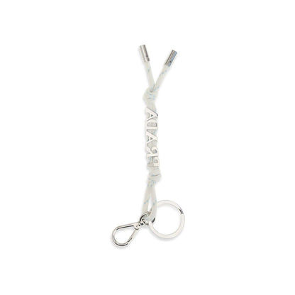 Prada White Recycled Polyamide Speedrock Keychain