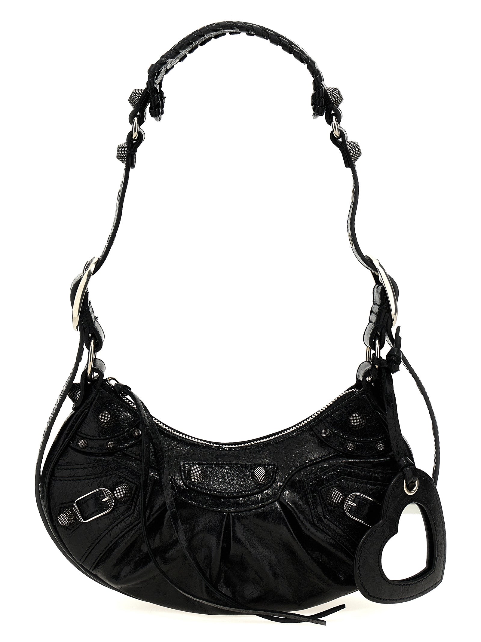 Balenciaga Arena Le Cagole XS Black Lamb Leather Crossbody Bag