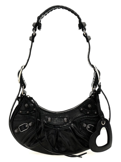 Balenciaga Arena Le Cagole XS Black Lamb Leather Crossbody Bag