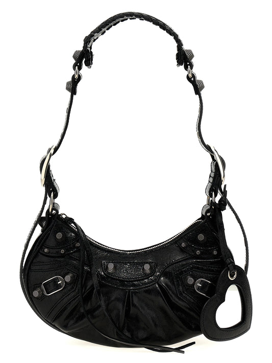 Balenciaga Arena Le Cagole XS Black Lamb Leather Crossbody Bag