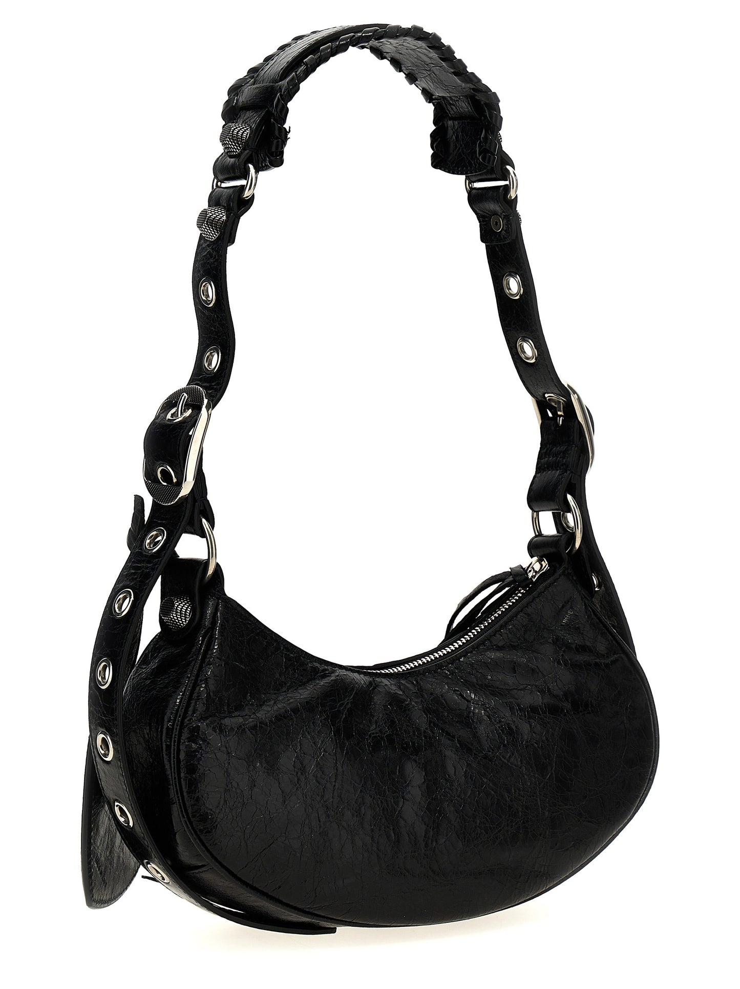 Balenciaga Arena Le Cagole XS Black Lamb Leather Crossbody Bag