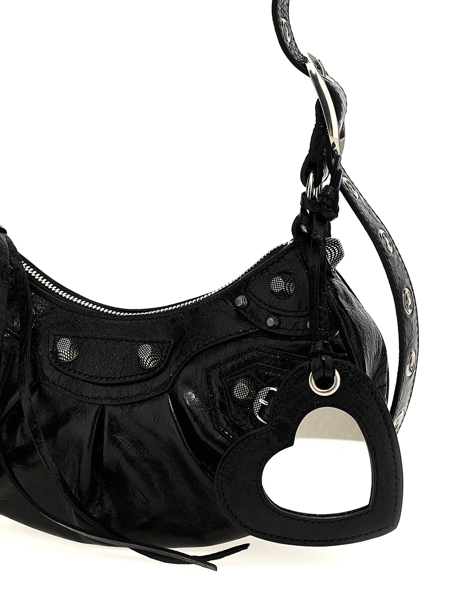 Balenciaga Arena Le Cagole XS Black Lamb Leather Crossbody Bag