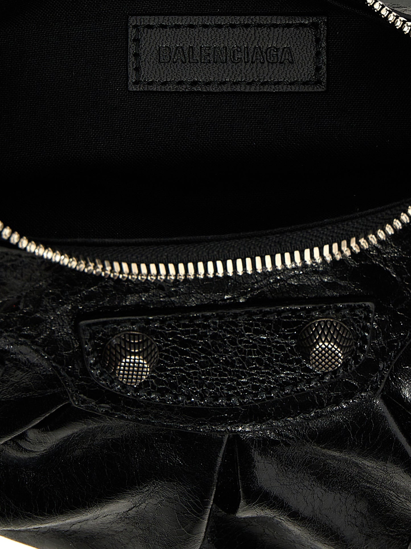 Balenciaga Arena Le Cagole XS Black Lamb Leather Crossbody Bag