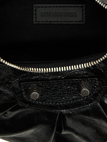 Balenciaga Arena Le Cagole XS Black Lamb Leather Crossbody Bag