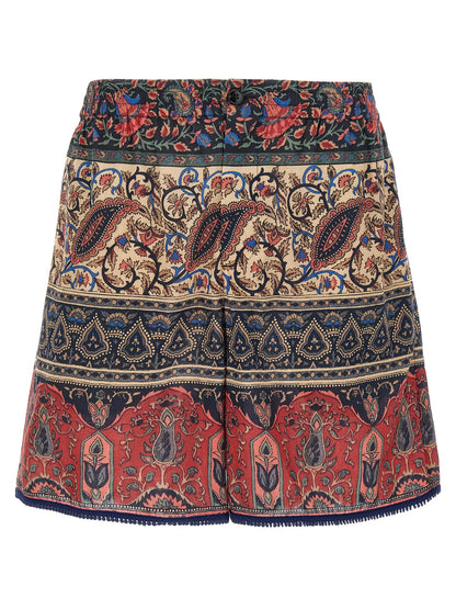 Valentino Garavani Multicolor Cotton Bermuda Shorts