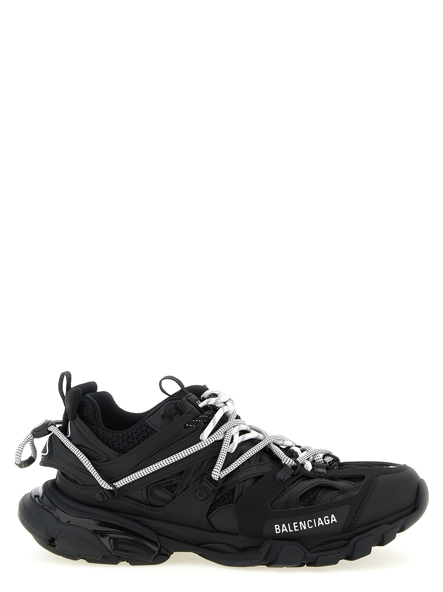 Balenciaga Track Trail Laces Black Polyethylene Athletic Sneakers EU45/US12